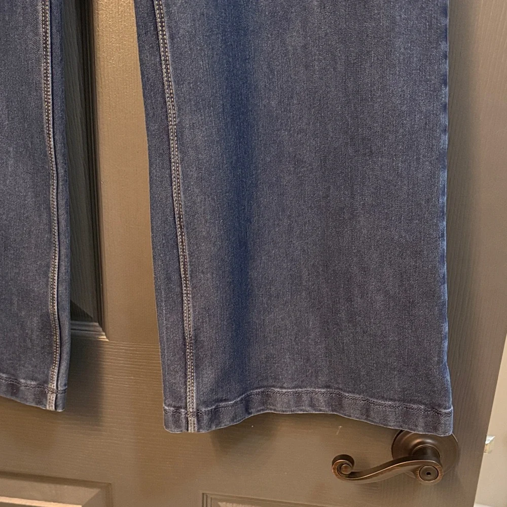 Lands' End Blue Flare Women's Jeans - Picture 2 of 5